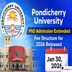 Pondicherry University Extends PhD Admission 2026-27 Deadline to January 30; Check Details Here